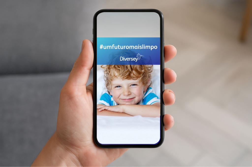 Diversey socila media post with children